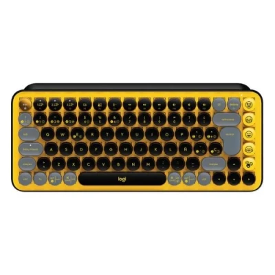 Image de Logitech POP Keys Clavier Mécanique Sans Fil avec Touches Emoji Personnalisables, Espagnol QWERTY Blast
