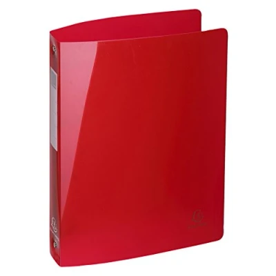 Image de Exacompta Réf. 51770E Classeur semi rigide Polypro Iderama 4 anneaux ronds diamètre 30 mm Dos 40 Dimensions extérieures : 32 x 26,8 cm Format à classer A4 Maxi 10 coloris aléatoires