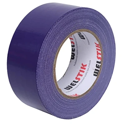 Image de WELSTIK Universal Ruban Adhésif Toilé Violet, Heavy Duty Duct Tape 50 mm x 41 m pour les travaux de réparation, fixation, scellage, d&#039;étiquetage et rénovation