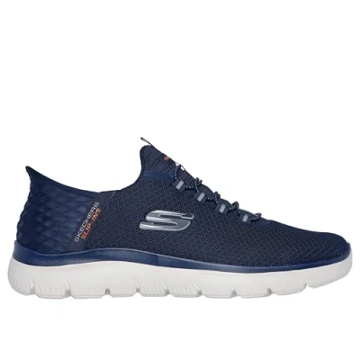 Image de Skechers pour des Hommes Baskets Summits Haut de Gamme Coupe Large, Bleu, 39.5 EU