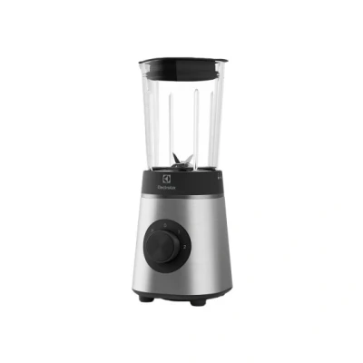 Image de Electrolux Create 4 Blender E4CB1 6ST Pichet en verre, avec 3 bouteilles à emporter et additif de broyage, deux vitesses, fonction impulsion, compact petit, 600 ml, 350 W, acier inoxydable