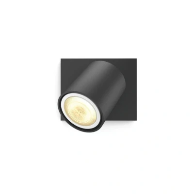 Image de Philips Hue White Ambiance RUNNER Spot 1x5.5W, compatible Bluetooth Noir (télécommande incluse), fonctionne avec Alexa, Google Assistant et Apple Homekit