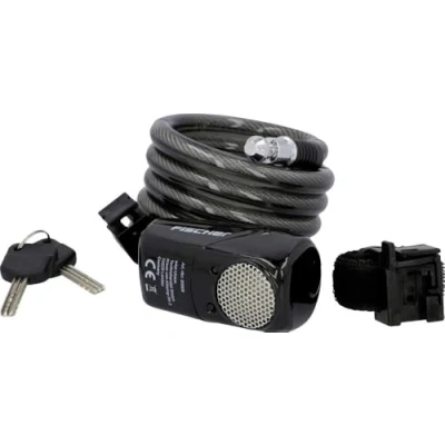 Image de Fischer Pêcheurs Spirale Cadenas Alarme, Noir, One Size