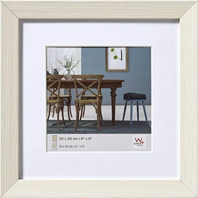 Image de walther design cadre photo blanc 20 x cm avec passe partout, en bois Fiorito EF220W