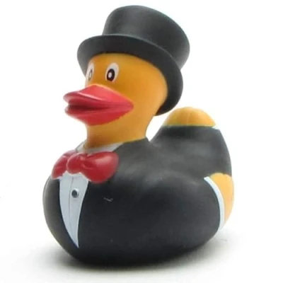 Image de Canard de bain marié I L : 6 cm Mariage multicolore