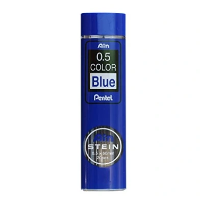 Image de Pentel PPB 5 Etui de 12 Mines 0,5 mm Bleu