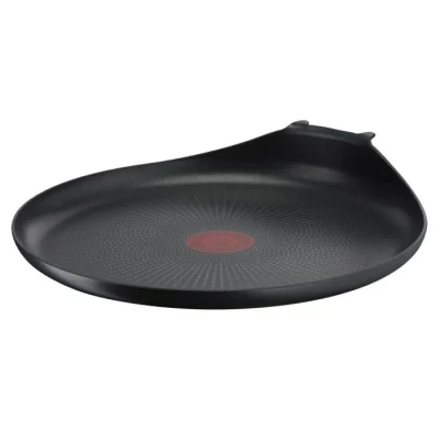 Image de Tefal Ingenio Poêle à crêpe 27 cm, Non induction, Revêtement antiadhésif, Empilable, Compatible lave vaisselle, Easy Plus L1461004, Noir