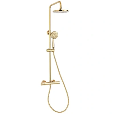 Image de SCHWÄNLEIN® (SC01G) (SC02G) Colonne de douche, avec thermostat, dorée