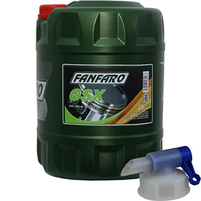 Image de FANFARO GSX 15W 40 API SG/CD Huile de moteur avec robinet d&#039;écoulement 20 l