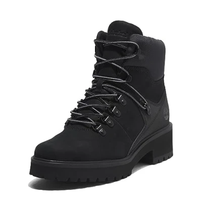 Image de Timberland Femme Carnaby Cool Hiker Bottes Tendance, Nubuck Noir, 38.5 EU