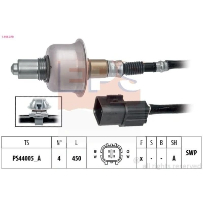 Image de EPS 1.998.279 Sonde lambda avec monture Made in Italy OE Equivalent chauffé, planaire, Filetage prégraissé HYUNDAI: i10 I, KIA: Picanto II