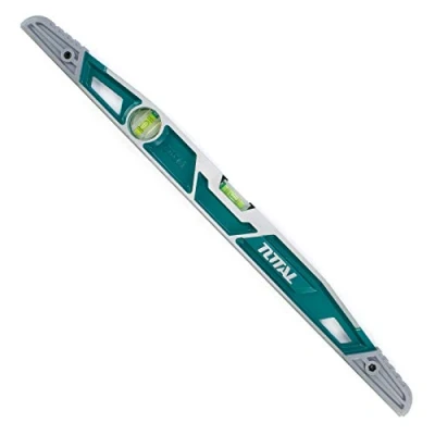 Image de Total Tools Niveau à Bulle trapézoïdal horizontale et verticale Outil de mesure pour la construction le bricolage Côté ABS 600mm Aluminium