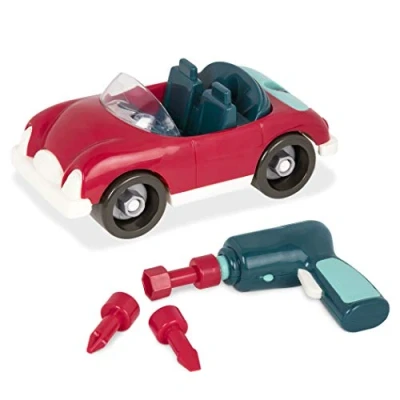 Image de Battat Voiture Roadster Demontable Jeu de Construction Véhicule avec Perceuse Fonctionnelle. Jouet Développement pour Enfants 3 Ans et Plus BT2520Z