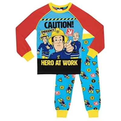Image de Sam Le Pompier Ensemble de Pyjama Garçon Bien Ajusté Muticolore 4 5 Ans