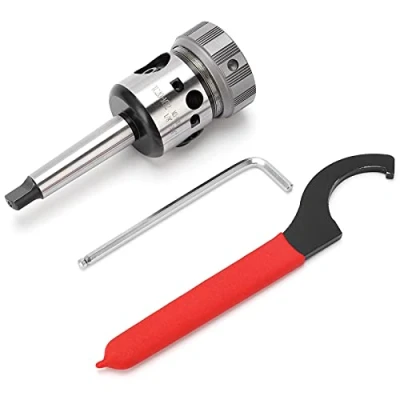 Image de Arbre de Coupe Annulaire, M5 M20 Mandrin Taraudage Outil Support Taraud avec Cône Morse MT2 pour Perceuse Annulaire Sur à Colonne TC20 MT