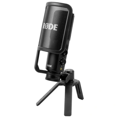 Image de RODE NT USB+ Microphone USB C à condensateur Directivité cardioïde 24 bits/48 kHz Sortie casque Filtre anti pop Trépied
