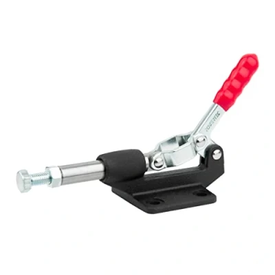 Image de POWERTEC 1 pince à bascule, capacité de maintien 226,8 kg, libération rapide 305 cm pour gabarits et fixations travail du bois, trou poche, soudure, CNC (20318), lot