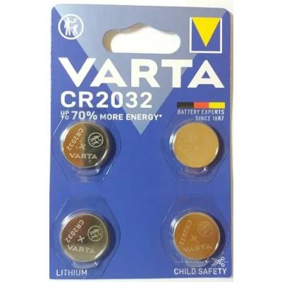 Image de VARTA Lot de 4 Piles bouton lithium&quot;Electronics&quot; CR2032 3 Volt