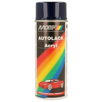 Image de MOTIP 54573 Peinture combinée pour voitures 400ml aérosol Bleu Kompakt blue metallic 12 ml
