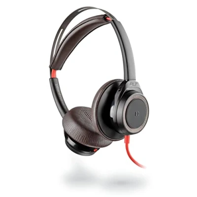 Image de POLY Blackwire 7225 Casque Avec fil Arceau Appels/Musique USB Type A Noir, Rouge Neuf