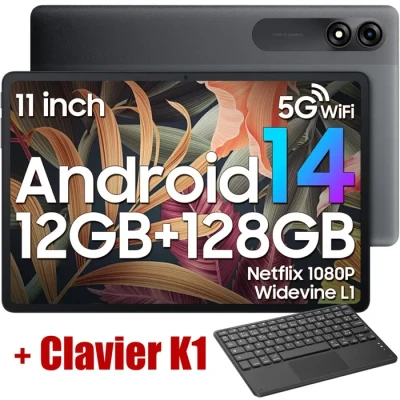 Image de Blackview Tab 90 WIFI 12GB 128GB 8200mAh Tablette 10.92 pouces Écran HD+ T606 Octa Core, Batterie Tablettes PC Android 14