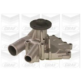 Image de GRAF PA660 Pompe à eau avec joint d&#039;étanchéite couvercle mécanique Fonte pour système dentrainement courroie trapézoïdale nervures