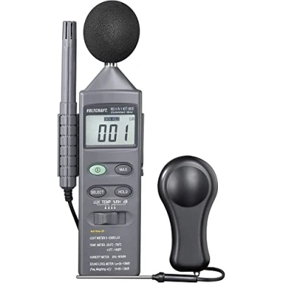 Image de VOLTCRAFT DT 8820 Appareil de mesure température 20 +750 C sonde K testeur d&#039;environnement multifonction 4 en 1