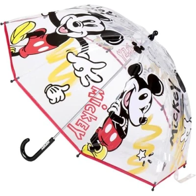 Image de CERDÁ LIFE&#039;S LITTLE MOMENTS Parapluie Cloche Mickey Mouse Imprimé Ouverture Manuelle Fabriqué en 100% POE avec Structure Fibre de Verre Produit Original Conçu Espagne