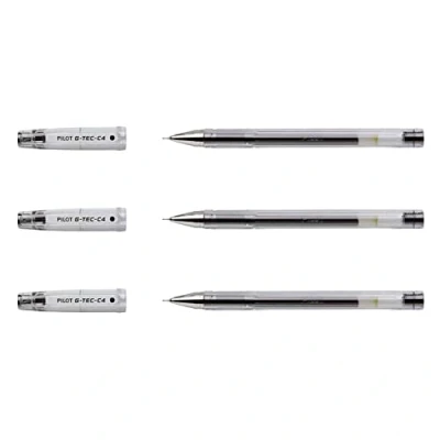 Image de Pilot G TEC C4 Blister de 3 Rollers Encre Gel Pointe Extra Fine Noir