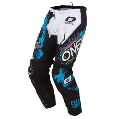 Image de O&#039;NEAL Pantalon Moto Enduro liberté de Mouvement exceptionnelle, entièrement doublé, Rembourrage en Caoutchouc pour Plus Protection Element Villain Adulte Blanc Taille 32/48