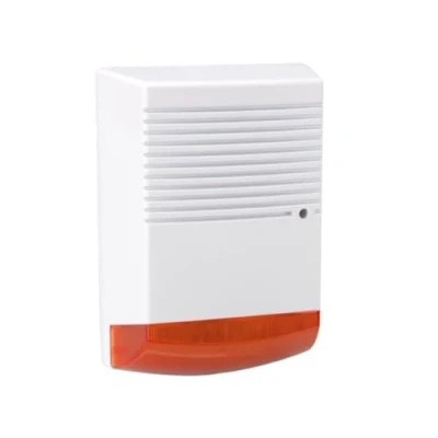 Image de Velleman Sirène factice avec LED clignotante rouge, étanche, alimentée par batterie, sans fil, IP44