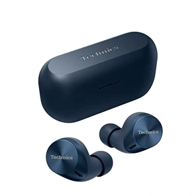 Image de Technics EAH AZ60M2EA Écouteurs Sans Fil avec Réduction du Bruit, Bluetooth Multipoint 3 Appareils, Intra Auriculaires Confortables, Chargement Fil, Bleu nuit
