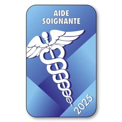 Image de SIGNAL SAFETY Autocollant Sticker Vignette Caducée 2024 pour Pare Brise en Vitrophanie V5 Aide Soignante