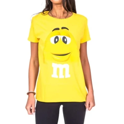 Image de M&amp;M&#039;s T shirt pour enfant Motif personnage Chocolate Candy Jaune Medium