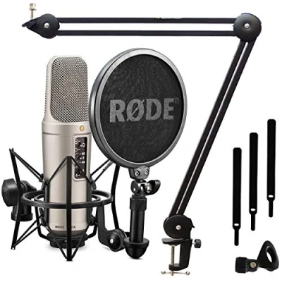 Image de Rode NT2 A Kit microphone à condensateur + trépied de table Keepdrum MS138 et bras