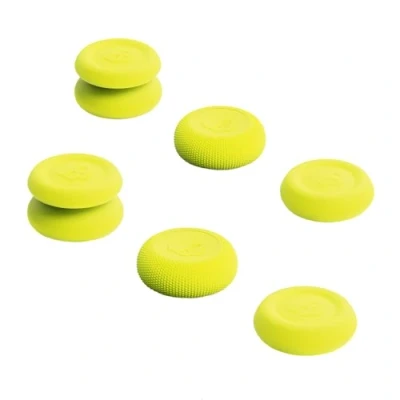 Image de Skull &amp; Co. Skin, CQC and FPS Thumb Grip Set Joystick Cap Analog Stick for Nintendo Switch Pro Controller PS5 / PS4 Slim/Pro Neon Yellow, 3Pairs(6pcs)