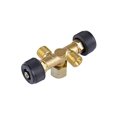 Image de Rothenberger Industrial 1500003364 Soupape de propane/butane à double débit industriel, fonctionnement 2 appareils avec un seul régulateur courant propane (version allemande)