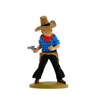 Image de Figurine de collection Tintin en cow boy 11,5cm Moulinsart 42191 (2015)