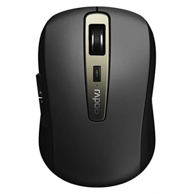 Image de Rapoo souris optique sans fil Multi Mode &quot;MT350&quot; (bluetooth, d&#039;ordinateur, design, avec boutons et molette de défilement) Noir