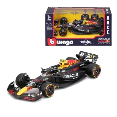 Image de Bburago Red Bull Racing RB20 Sergio Perez #11 2024 Modèle réduit réaliste de Voiture à l&#039;échelle 1:43, pilotée par Pérez, Licence Officielle Bull, âge recommandé 3+ Ans