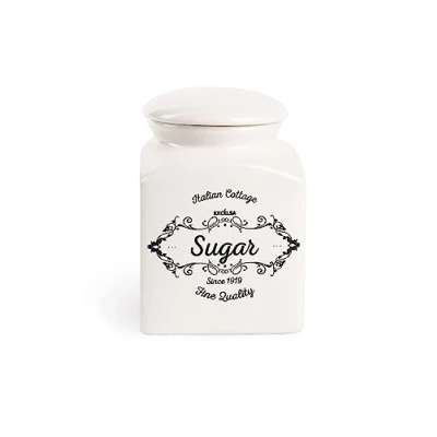 Image de Excelsa Fine Quality Pot de Sucre en céramique, Ivoire, capacité 700 ML