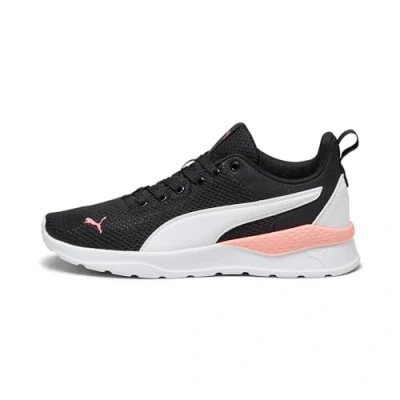 Image de Puma Anzarun LITE Chaussures de course neutres, Femme, Taille: 38, Black/white/peach smoothie Tissu / matière synthétique