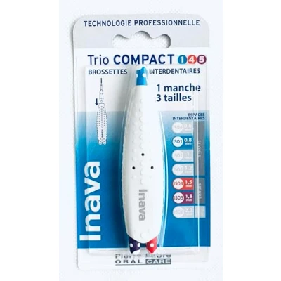 Image de Inava Brossettes Interdentaires Trio Compact (1.4.5) 0.8mm 1,5mm 1,8mm
