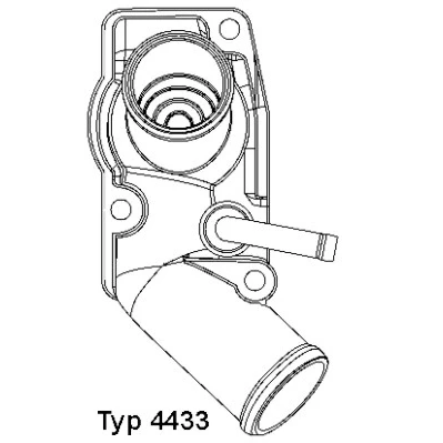 Image de WAHLER 4433.92D Thermostat d&#039;eau 92 avec joint d&#039;étanchéite OPEL: Zafira A, Astra G CC, Cabriolet, VAUXHALL: Mk4 CC