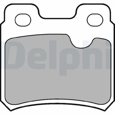 Image de Jeu de plaquettes frein à disque DELPHI LP0586, Arrière