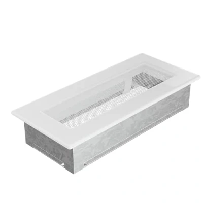 Image de Kratki Grille de Ventilation 24B, Dimensions L23,6 x H 10,6 P4,5 cm, Surface utile 117 cm2, Cadre Montage L21,7 H8,6 Poids 600 g