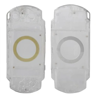 Image de kit de couverture boîtier complet pour PSP 1000, ensemble coque complète remplacement couvercle avec boutons 1000(Transparent)