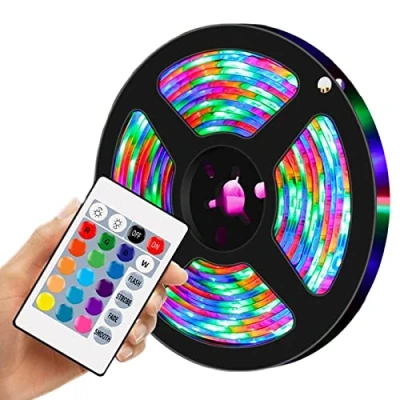 Image de Fulenyi Bande Lumineuse LED RVB avec télécommande lumières changeantes de Couleur pour Chambre à Coucher, fête