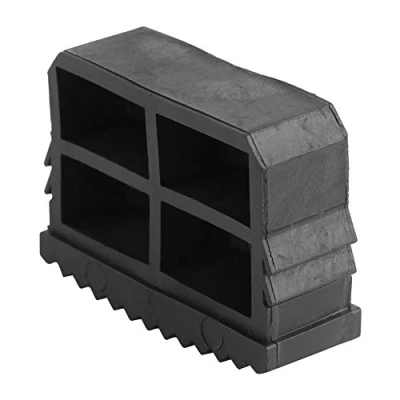 Image de 2 pcs Pieds d&#039;échelle Universels en Caoutchouc Remplacement de Sécurité Anti dérapant Coussin Accessoires pour Echelles Noir