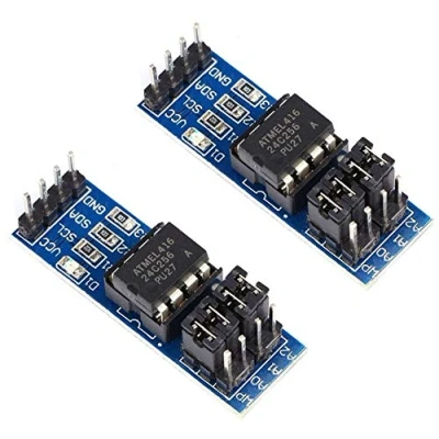 Image de TECNOIOT x2pc AT24C256 I2C Interface EEPROM Memory Module